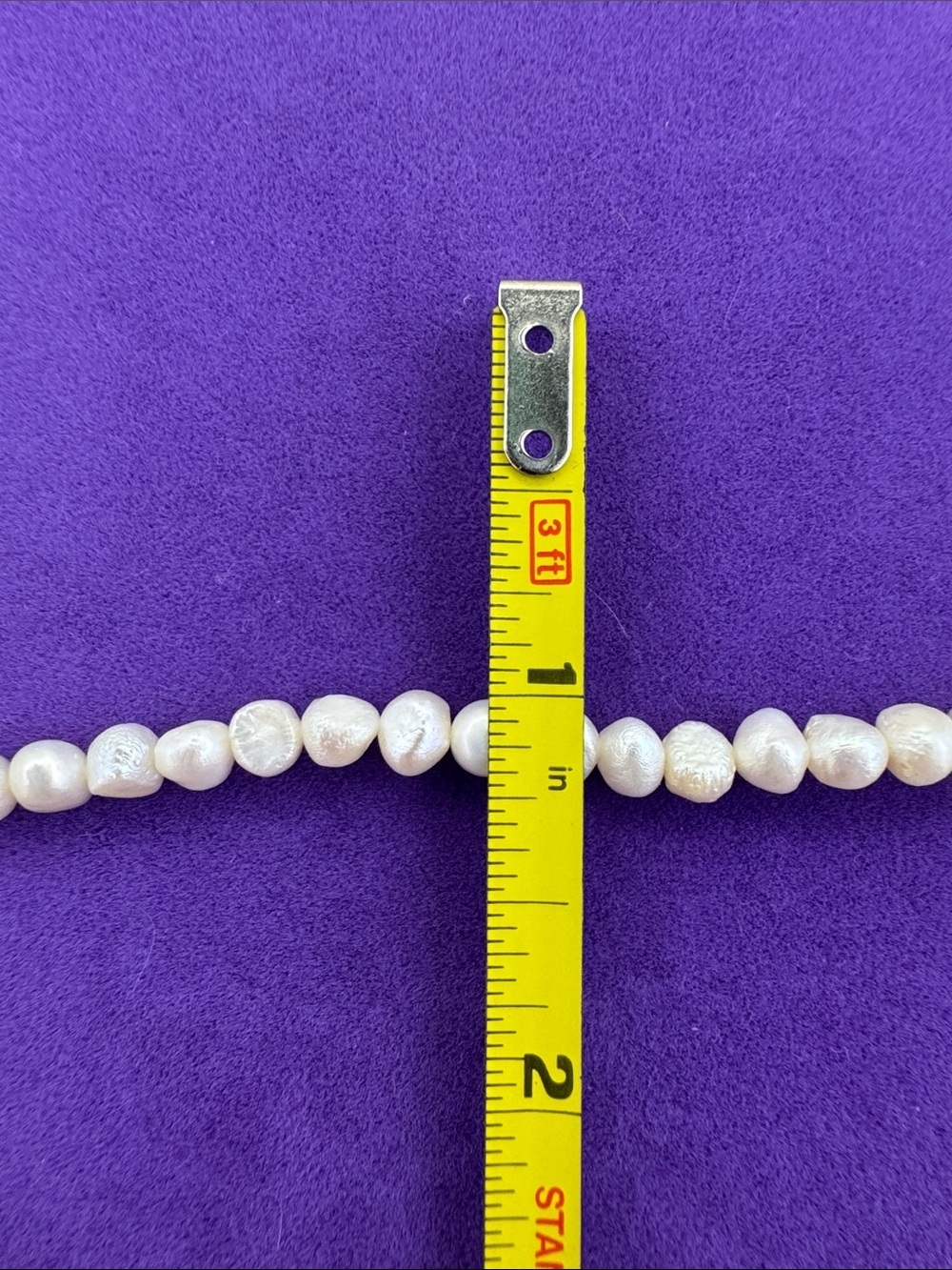 💛 Classic Gold Tone Genuine White Pearl Strand Necklace | Mermaid Coastal - Picture 5 of 5